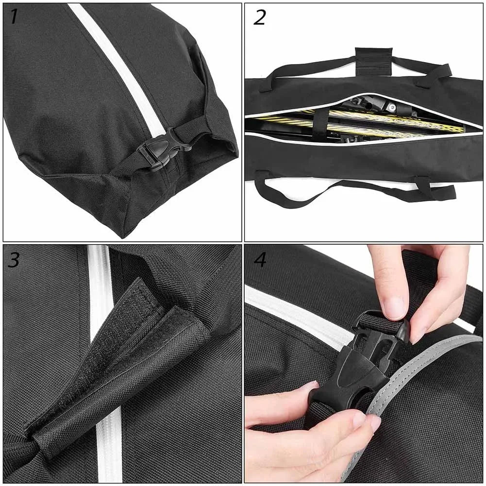 Zestaw 2-częściowy: Wodoodporna torba narciarska + torba na buty – pokrowiec na narty do 200 cm