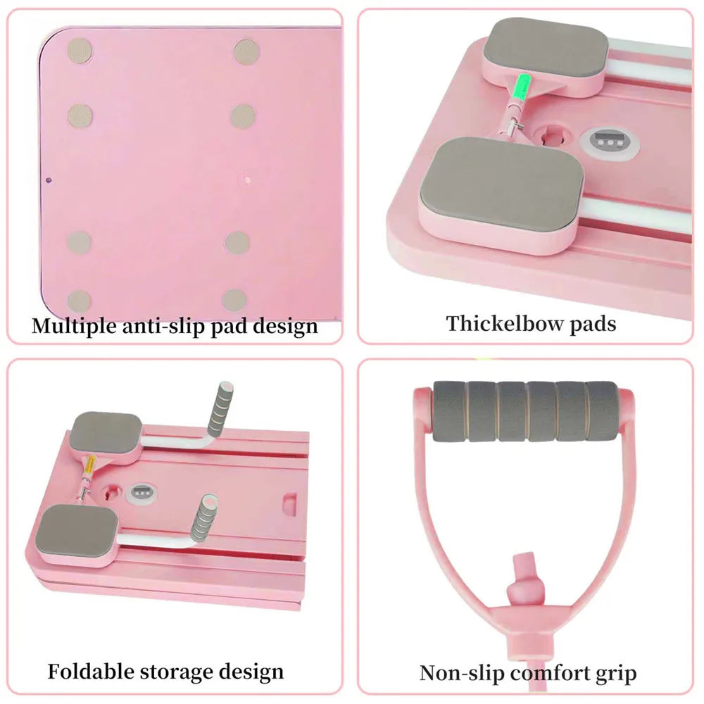 Składana deska do pilatesu z gumami oporowymi – domowy trening w stylu reformer | Home Gym