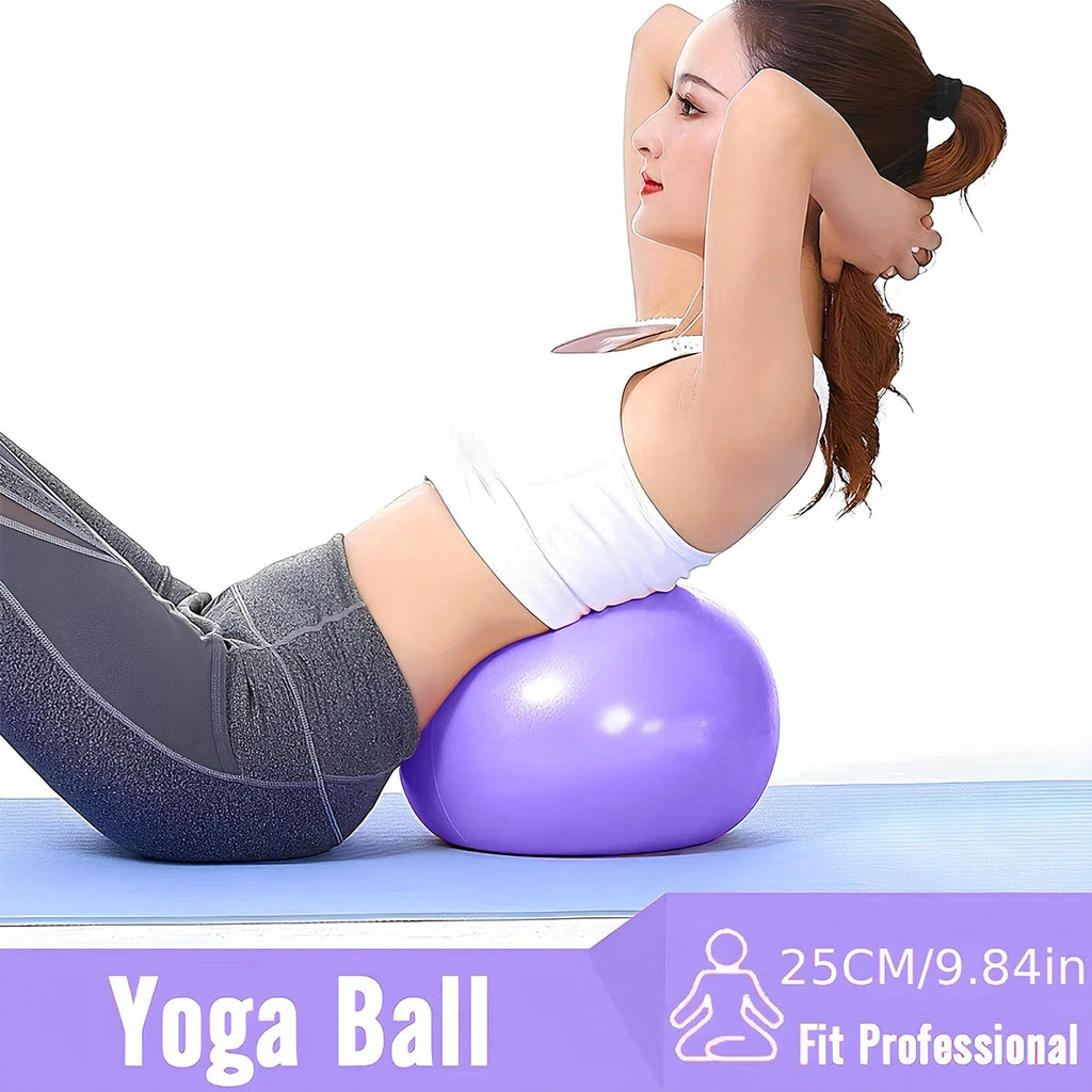 Zestaw do pilatesu i jogi 5w1 – piłka fitness, gumy oporowe i pas do ćwiczeń