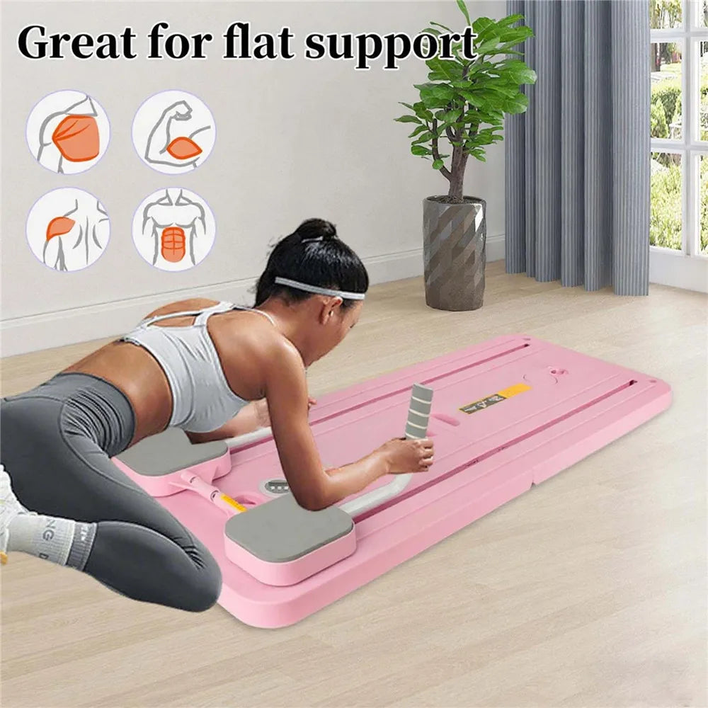 Składana deska do pilatesu z gumami oporowymi – domowy trening w stylu reformer | Home Gym