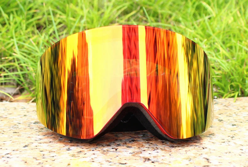 Gogle narciarskie z magnetycznymi soczewkami – podwójna szybka Anti-Fog