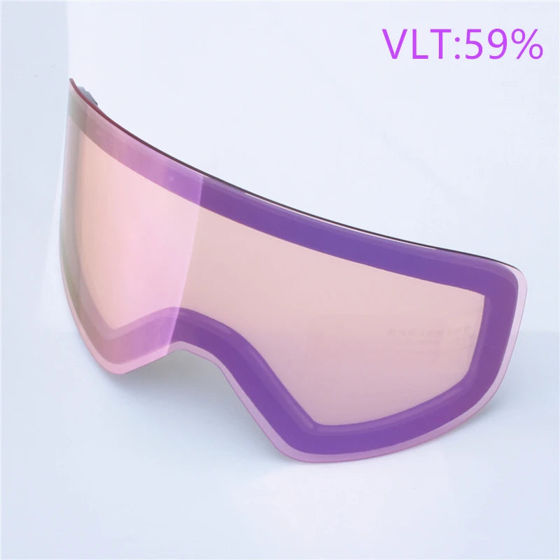 Gogle narciarskie z magnetycznymi soczewkami – podwójna szybka Anti-Fog